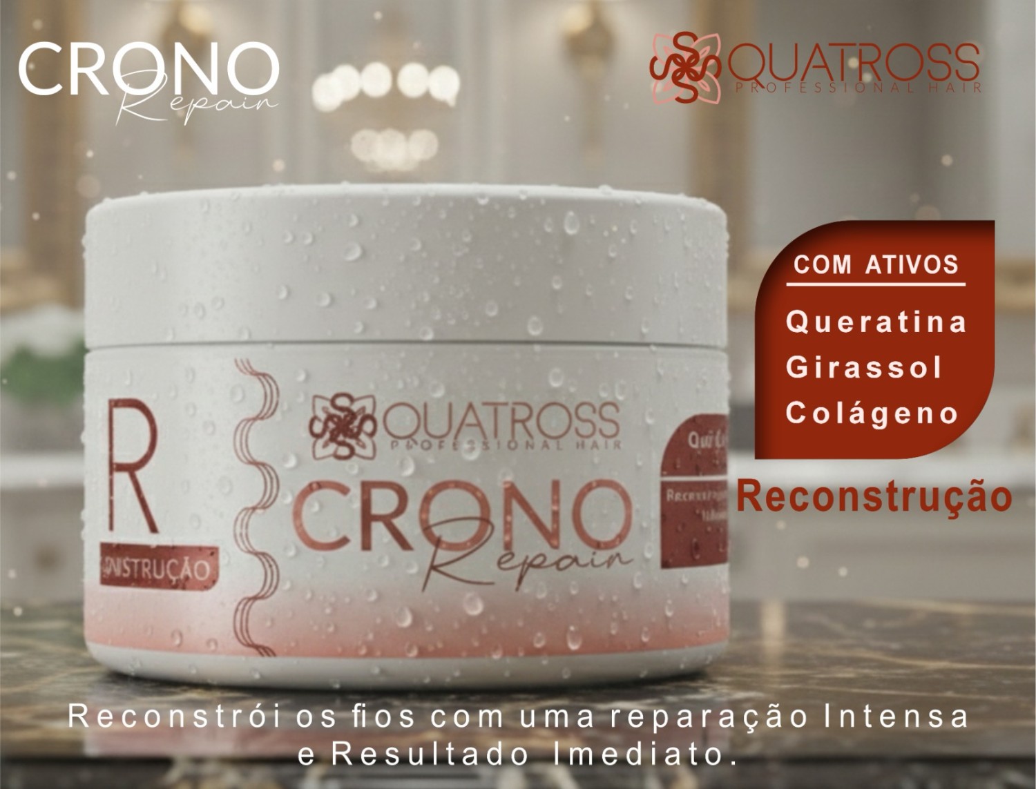 Máscara de Reconstrução CapilarCrono-Repair